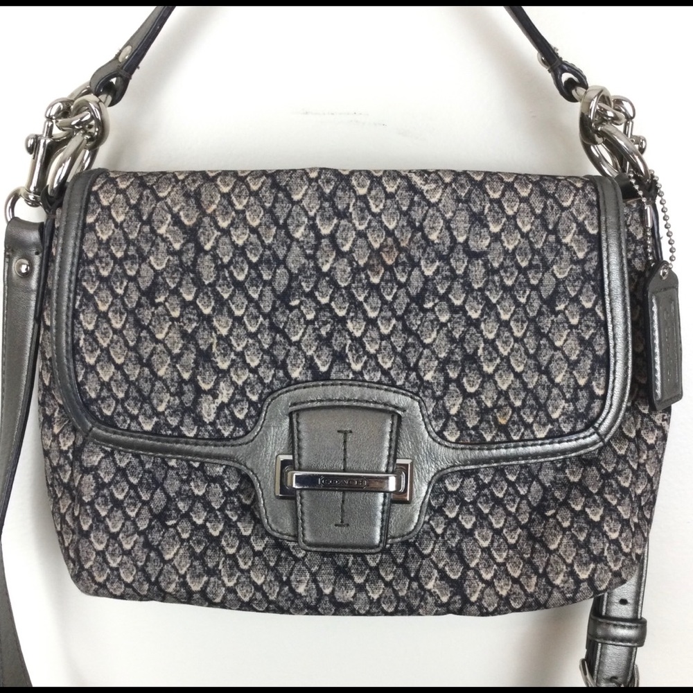 Coach Taylor Snakeskin Print Crossbody Bag F26036 - Picture 2 of 7